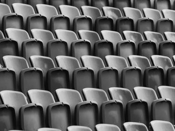 Full frame shot of empty seats