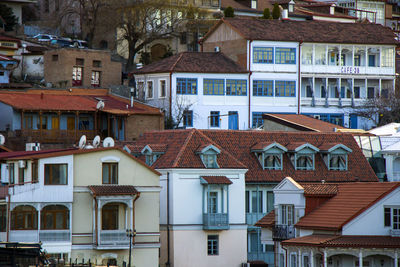 Tbilisi old town and city center view and landscape, georgia.