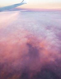 Aerial view of cloudscape