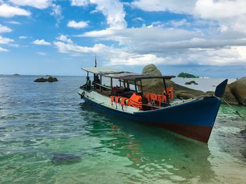 Boats in sea