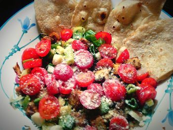 Close-up of served food