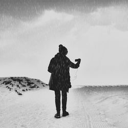 Woman standing on landscape