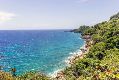 Scenic view of sea against sky