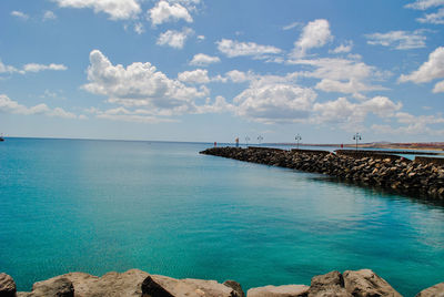 Scenic view of sea against sky