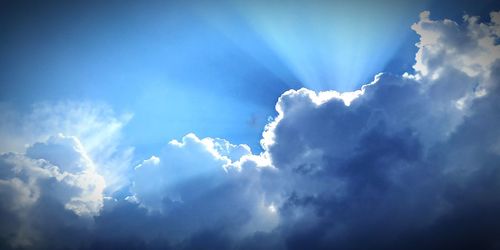 Low angle view of clouds in sky