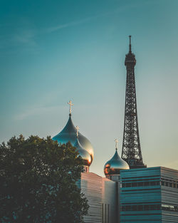Low angle view of buildings against sky