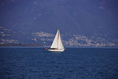 Sailboat on big lake