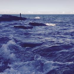 Scenic view of sea against sky