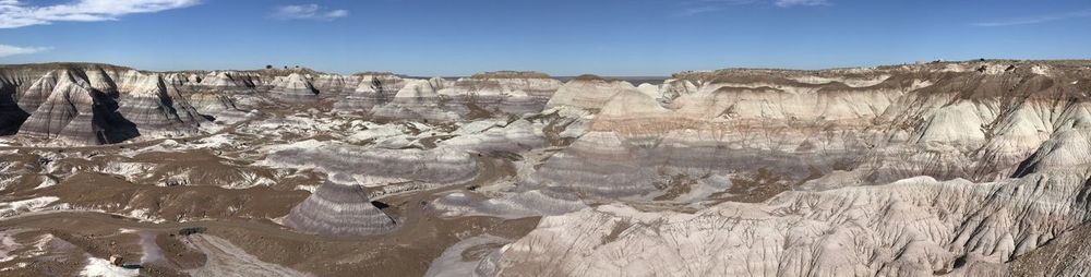 View of rock formations