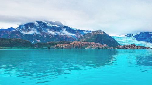 Glacier fed turquoise waters
