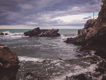 Scenic view of sea against sky