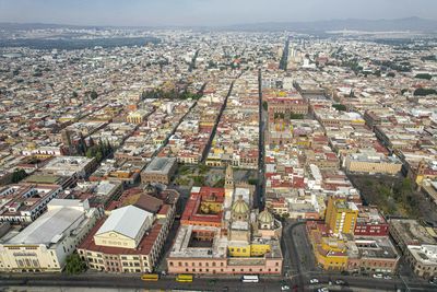 High angle view of cityscape