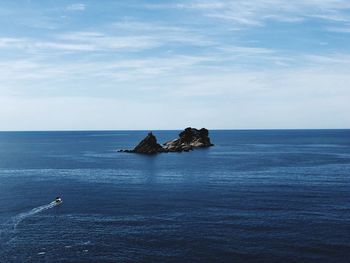 Scenic view of sea against sky