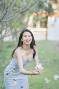 Young woman smiling