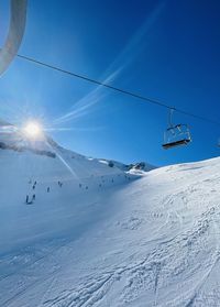 Scenic view of snow covered landscape