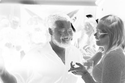 Portrait of smiling man and woman