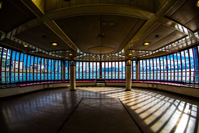 Interior of empty railroad station