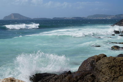 Scenic view of sea against sky