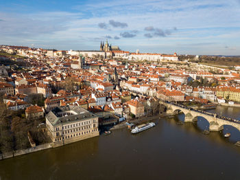 Charles bridge and prague castle