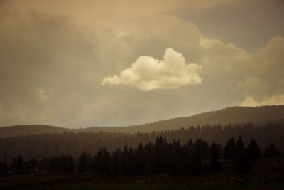 Scenic view of mountains