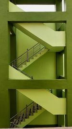 Low angle view of staircase in building