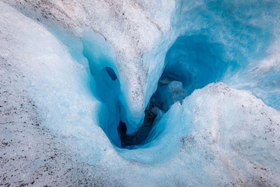 Full frame shot of ice formation