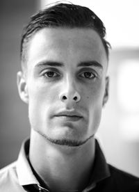 Close-up portrait of young man