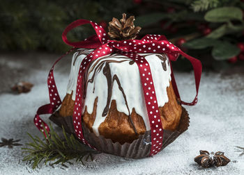 Close-up of christmas decorations