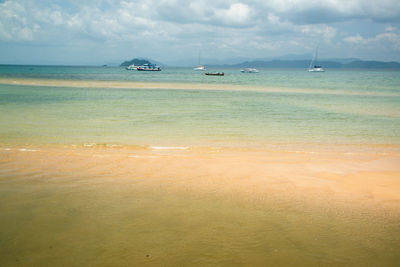 Scenic view of sea against sky