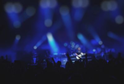 Group of people enjoying music concert