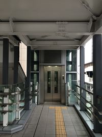 Empty corridor of building