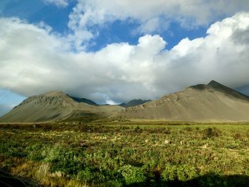 Scenic view of landscape against sky