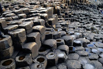 Detail shot of abstract giants causeway 