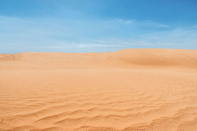 Scenic view of desert against sky