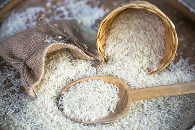 Close-up of wheat in bowl