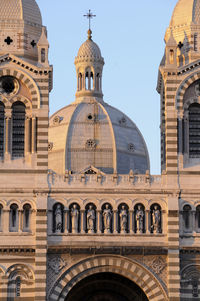 Exterior of historic building against sky