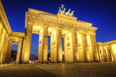 Low angle view of historical building