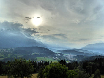 Scenic view of landscape against sky