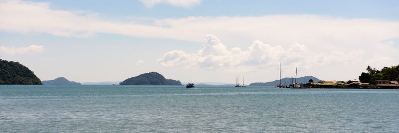 Panoramic view of sea against sky