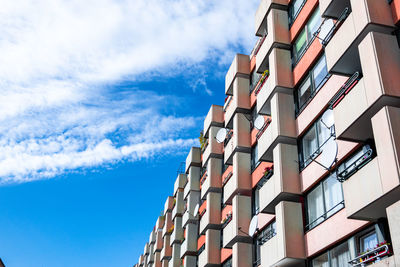 Low angle view of building against sky