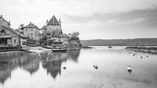 View of buildings at waterfront