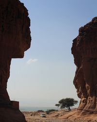 Rock formations in a desert