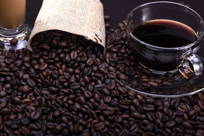 Close-up of coffee beans