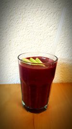 Close-up of drink on table