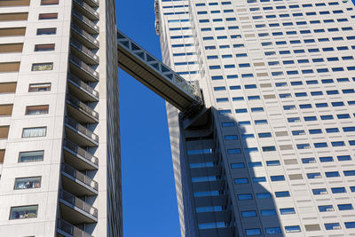 Low angle view of modern building against sky