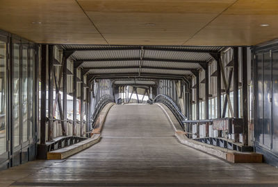 Empty corridor of building