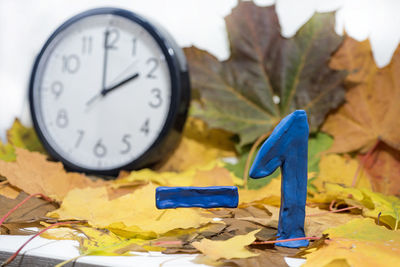 Close-up of clock