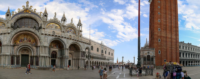 St mark's square in venice, large panoramic view