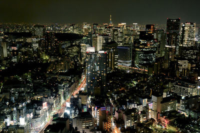 Downtown at night, tokyo, japan