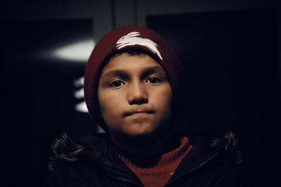 Close-up portrait of boy